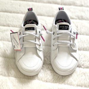 SPERRY CREST VIBE JR White, Girls Size 8 M